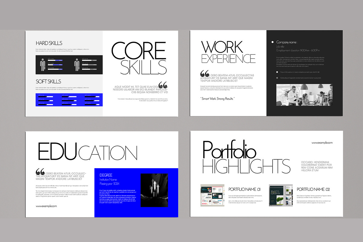 Clean CV Presentation Design, a Presentation Template by MightyDesign (Photo 3 of 7)