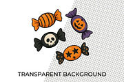 Trick or Treat Halloween Clipart, a Seasonal Illustration by QM_ART (Thumbnail 4 of 7)