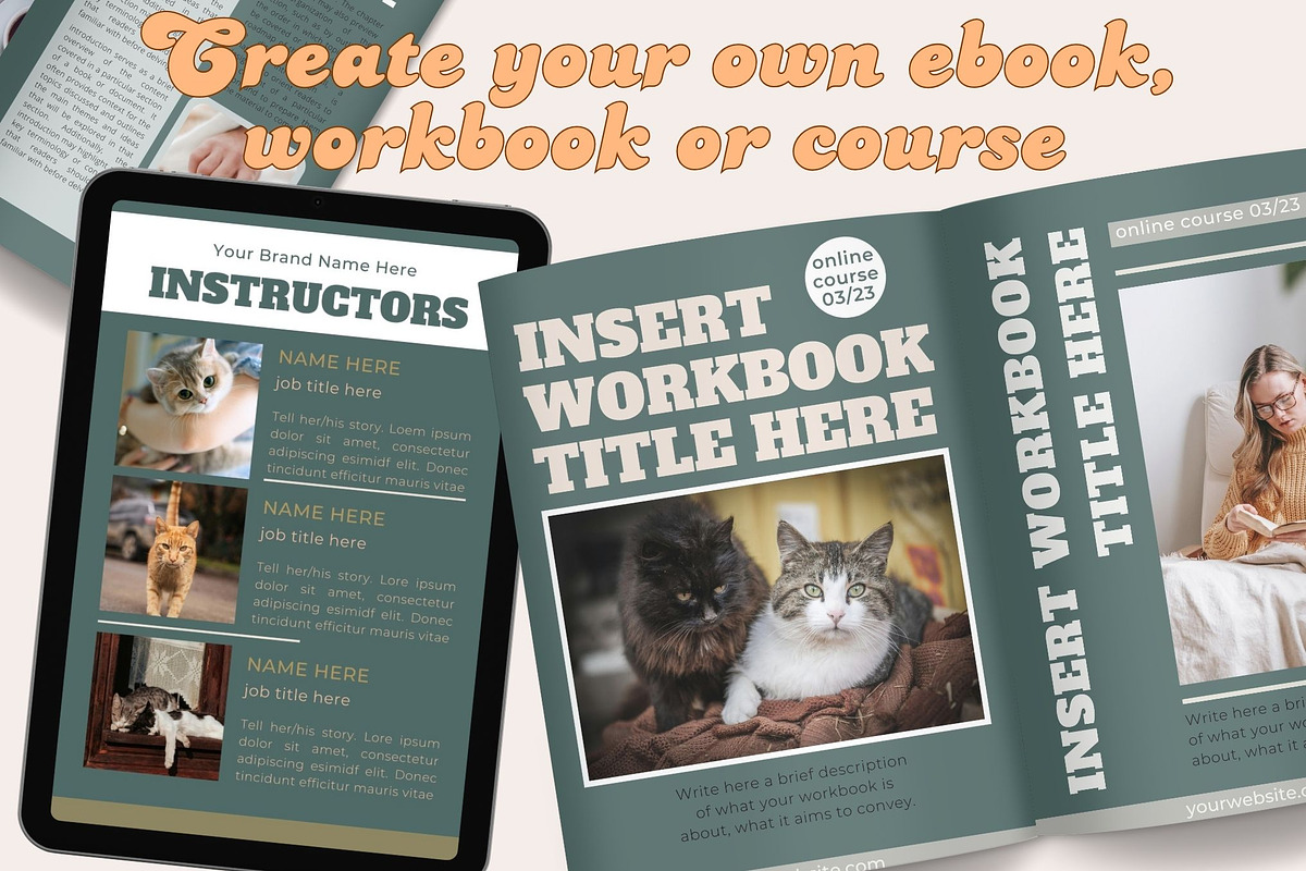 Course Workbook Canva Templates preview 3