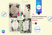 Christmas Wedding Invitation Flyer, a Flyer Template by Aam360 (Thumbnail 1 of 5)