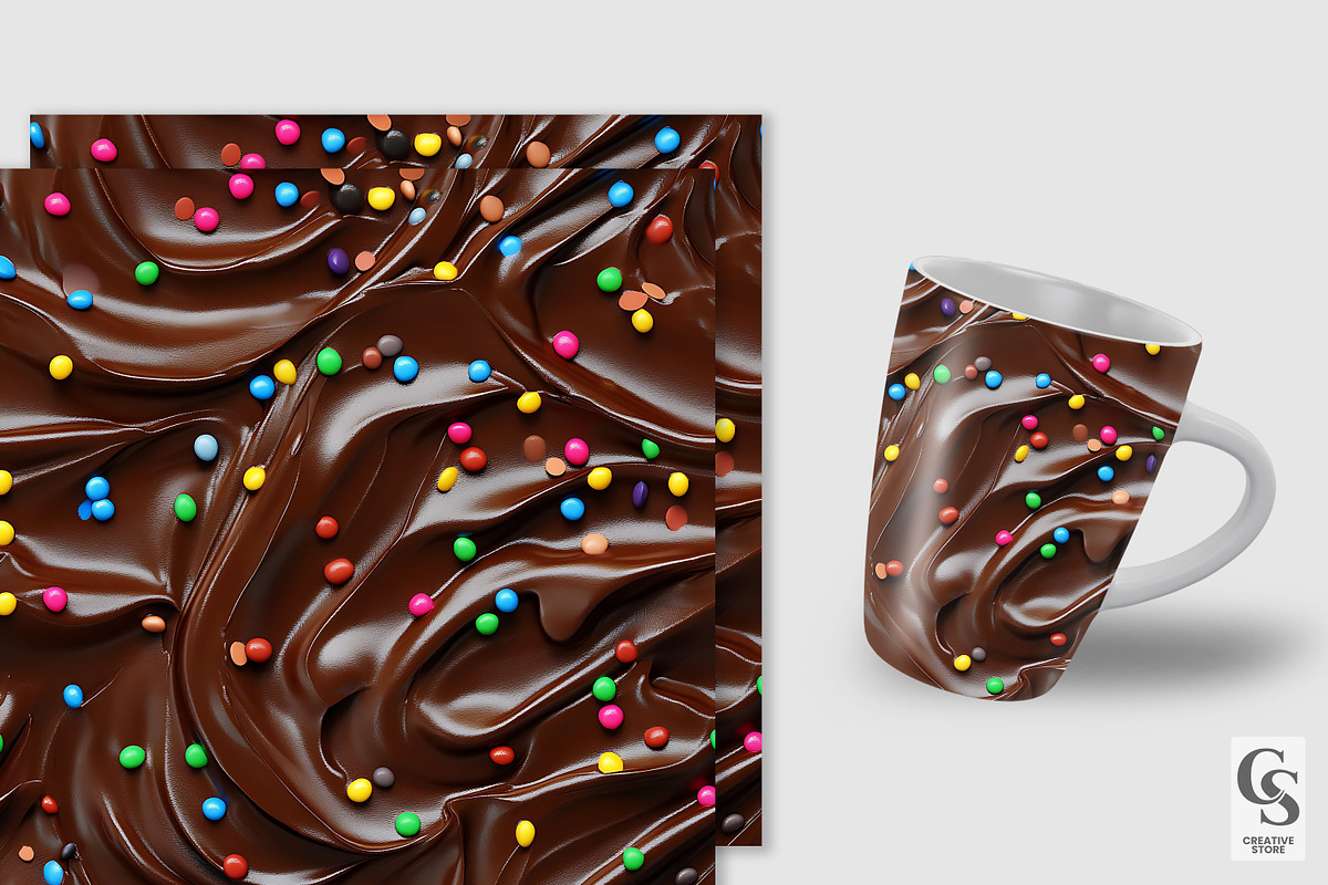 Chocolate Frosting Seamless Texture, a Background Graphic by Creative Store (Photo 3 of 5)