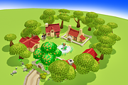Cartoon Spring Farm, an Environmental 3D Model by Souchenki (Thumbnail 7 of 23)