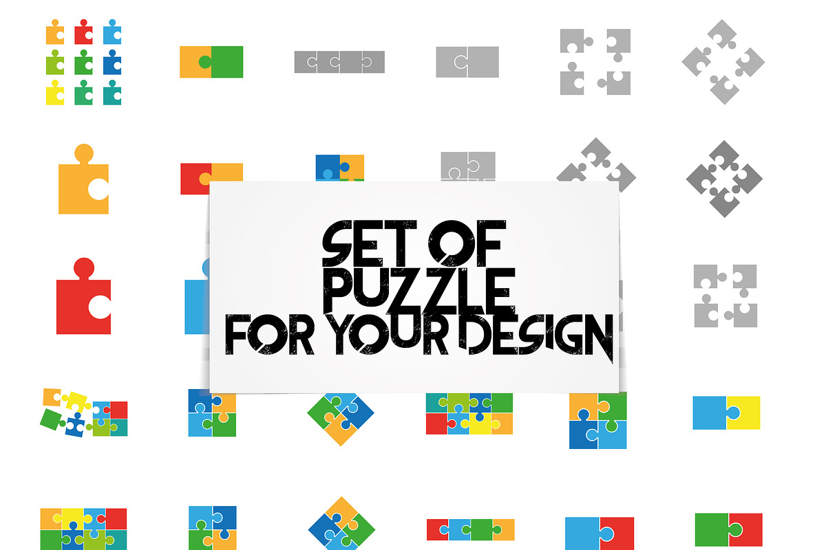 Puzzle set, a Background Graphic by Janoj's Store (Photo 1 of 2)