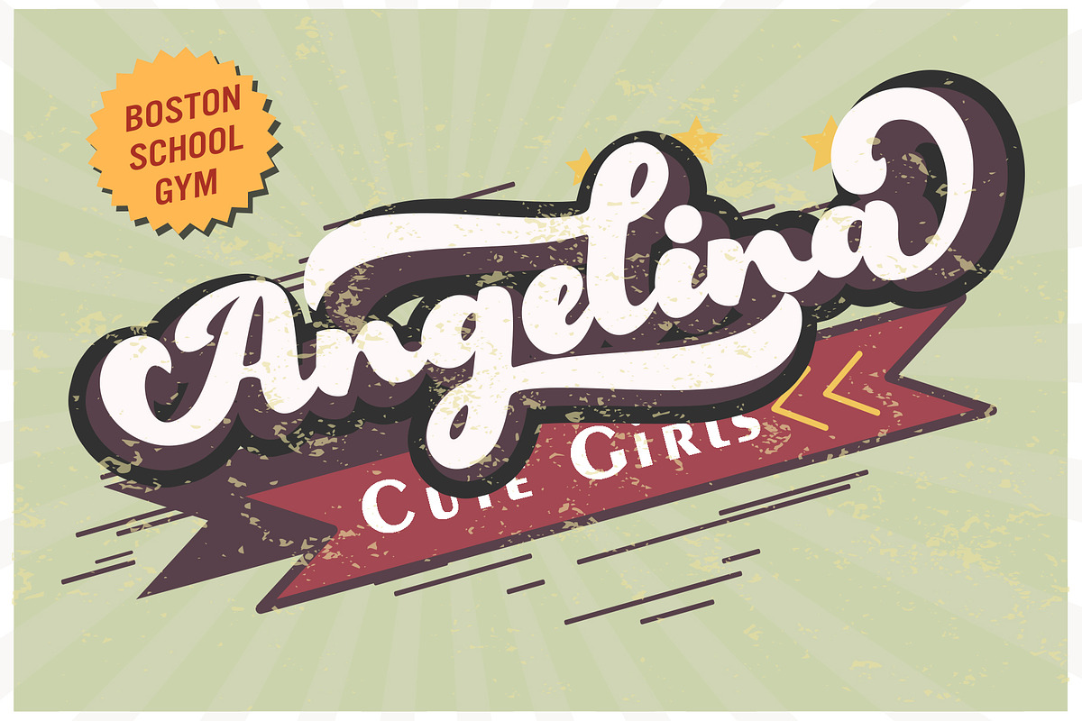 Raphila retro, a Script Font by Sulthan Studio (Photo 2 of 7)