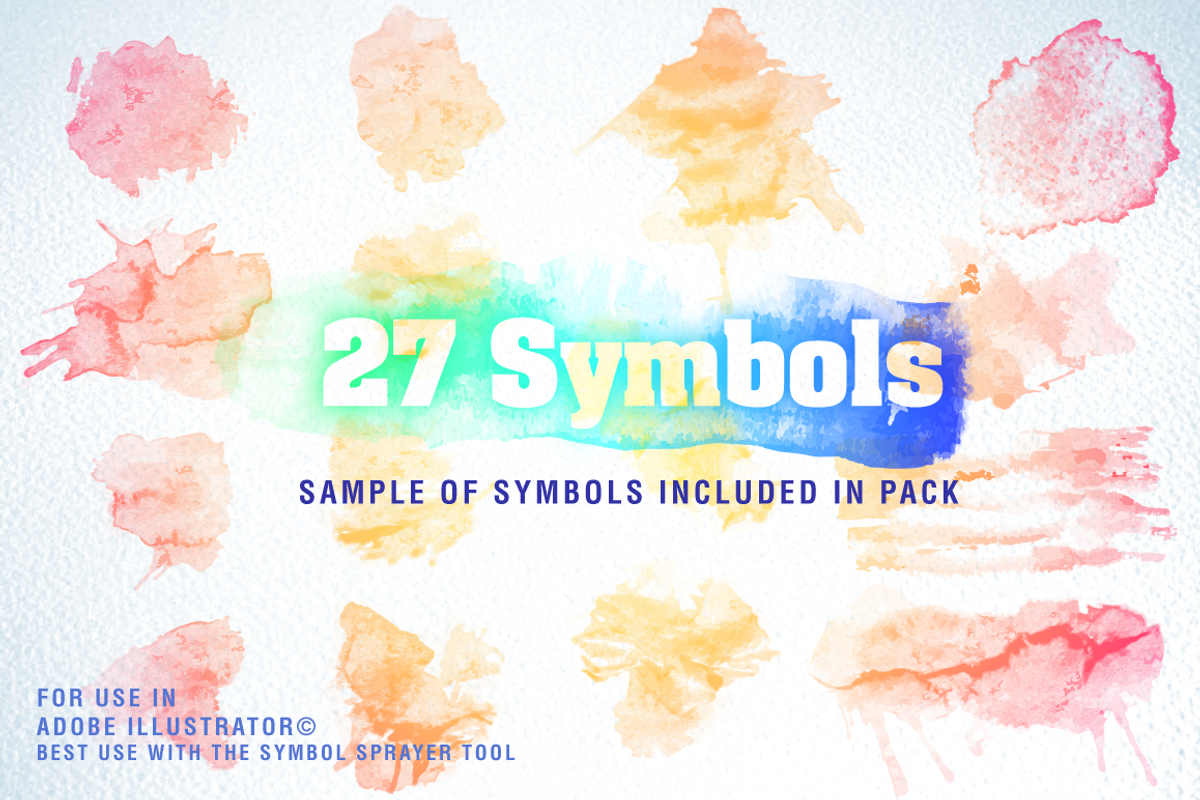 Vector Watercolor Brushes & Symbols, a Brush Add-On by PixelMoshpit (Photo 3 of 3)