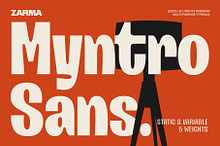Myntro Sans – Bold Condensed Display