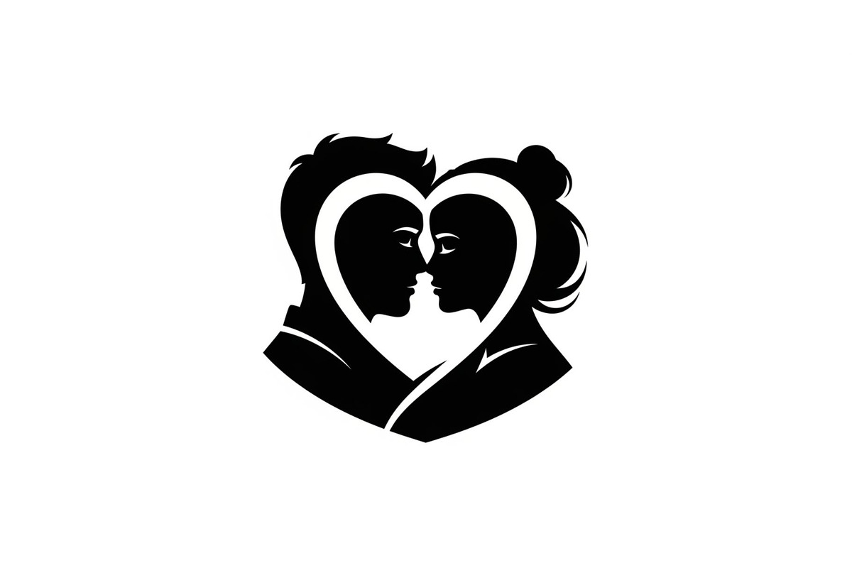 Couple Love Heart Silhouette Bundle, an Illustration by Amazin_art (Photo 2 of 51)