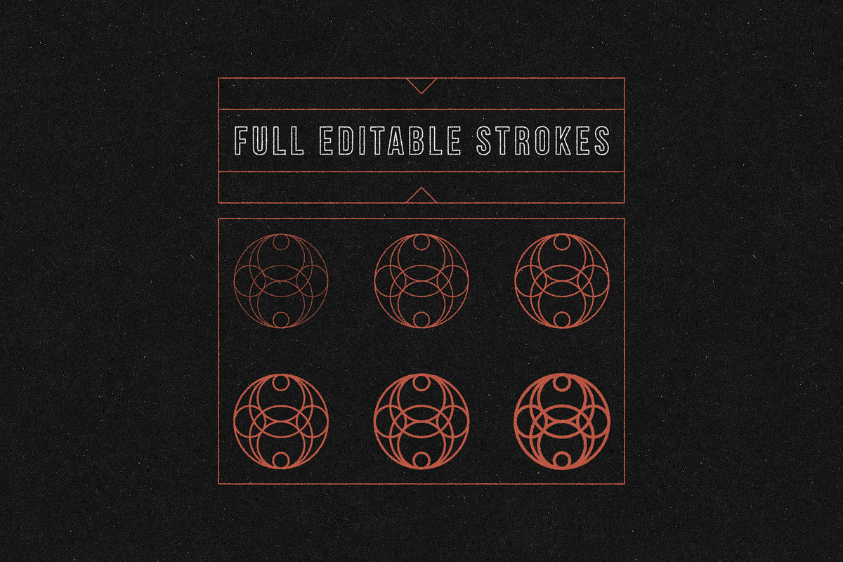 45 VINTAGE ROUND LOGOS, an Object Graphic by 2DFUNS (Photo 2 of 8)
