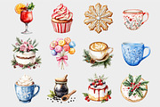 Watercolor Sweet Treats Clipart, a Seasonal Illustration by Design Market (Thumbnail 5 of 5)