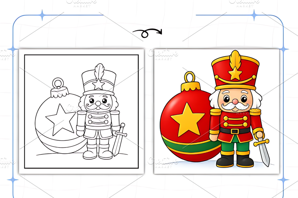 Cozy Christmas Closeups Coloring, a Seasonal Illustration by Design Station (Photo 4 of 8)