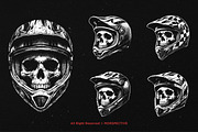 10 Bundle Dark Art Skull Motocross, an Illustration by Morspective (Thumbnail 3 of 7)