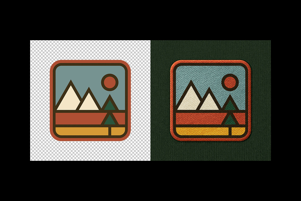 Stitching Embroidery Patch Mockup, a Merchandise Mockup by Design Squad (Photo 3 of 4)