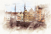 Urban Watercolor Photoshop Effect, a Brushes & More by INTENTFX (Thumbnail 10 of 26)