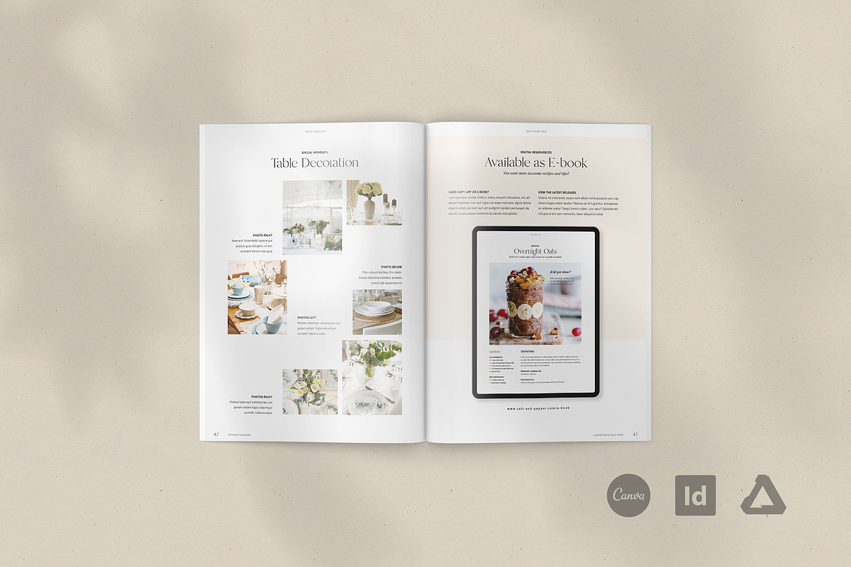 Cook- and Recipebook / Canva + Indd, a Brochure Template by Imagination Area (Photo 21 of 23)