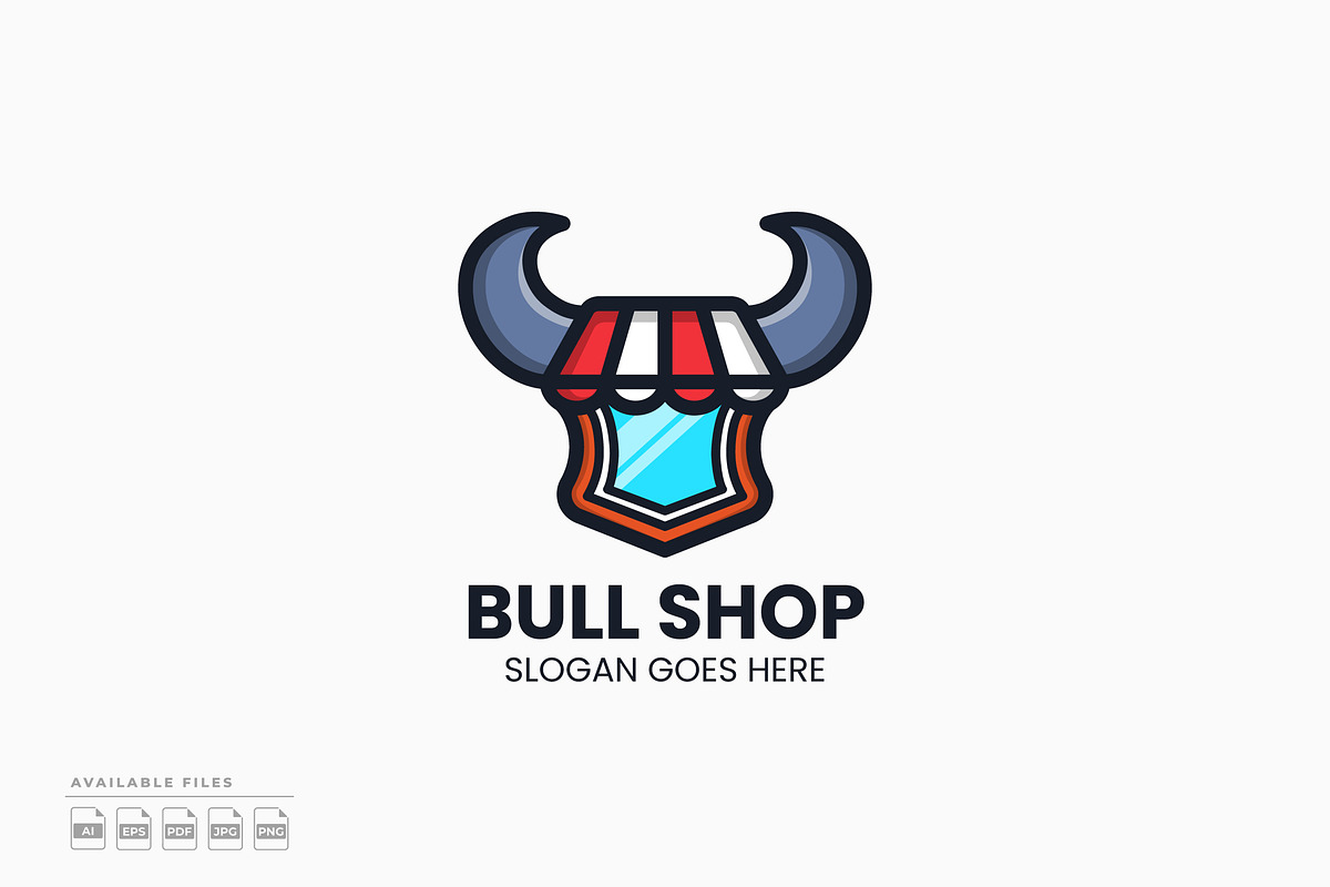 Bull Shop Logo, a Branding & Logo Template by Zeer Graphic
