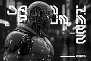 PAYUN - Futuristic Display Font, a Sans Serif Font by Hello Muh (Thumbnail 5 of 6)