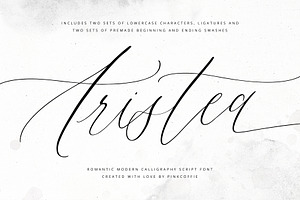 Aristea Modern Calligraphy Script