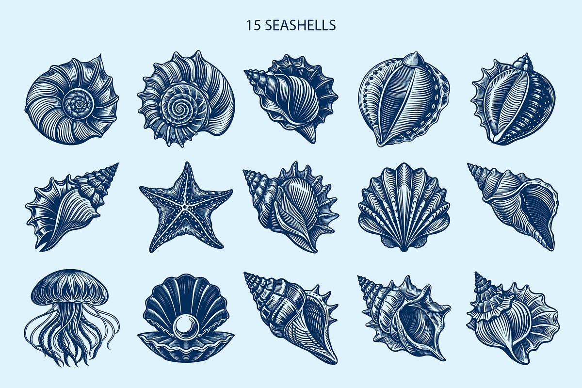 Underwater Vintage illustrations, an Object Illustration by Chaka_32 (Photo 2 of 3)