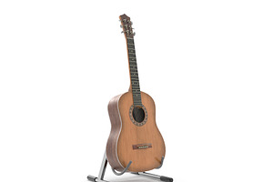 Classic Acoustic Guitar With Stand