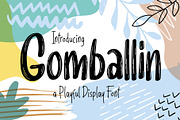 Gomballin, a Font by SemutHitam Creative (Thumbnail 1 of 9)