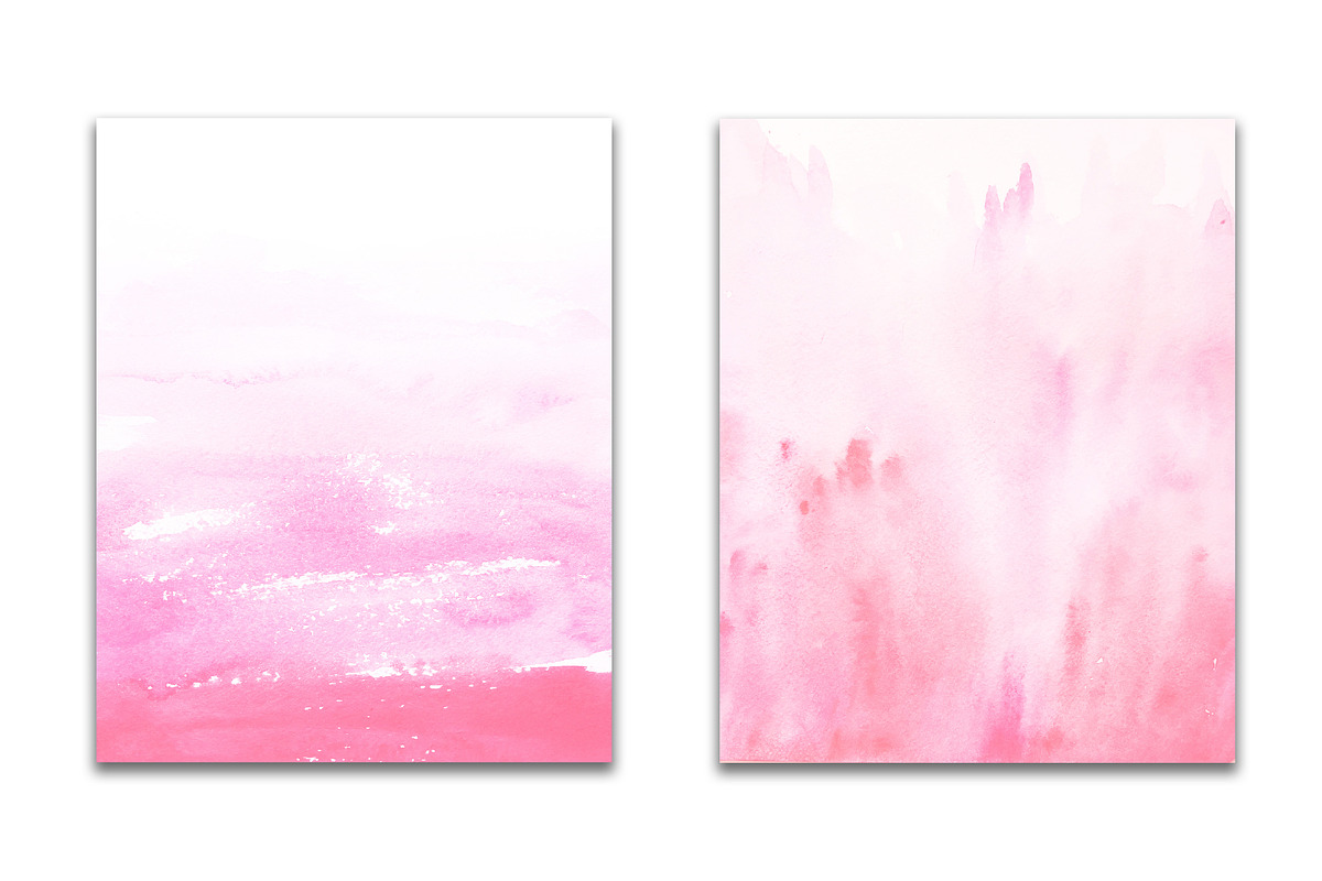 Pink ombre watercolor, a Texture Graphic by GraphicRain (Photo 4 of 5)