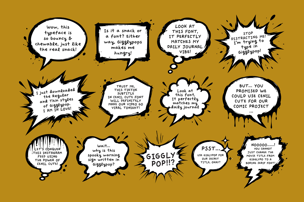 Gigglypop Font, a Handwritten Font by Fontcamp Type Foundry (Photo 17 of 17)