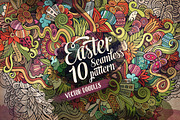 10 Easter Endless Patterns, a Pattern Graphic by BALABOLKA (Thumbnail 1 of 5)
