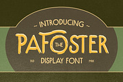 The Pafoster - Display Font, a Font by Letterhend Studio (Thumbnail 1 of 9)