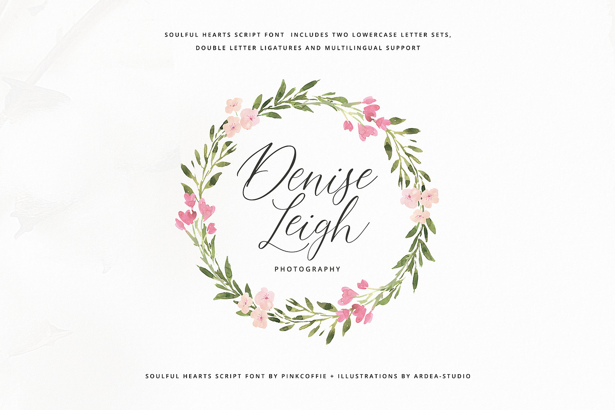 Soulful Hearts | Calligraphy Script, a Script Font by Pink Coffie (Photo 13 of 16)