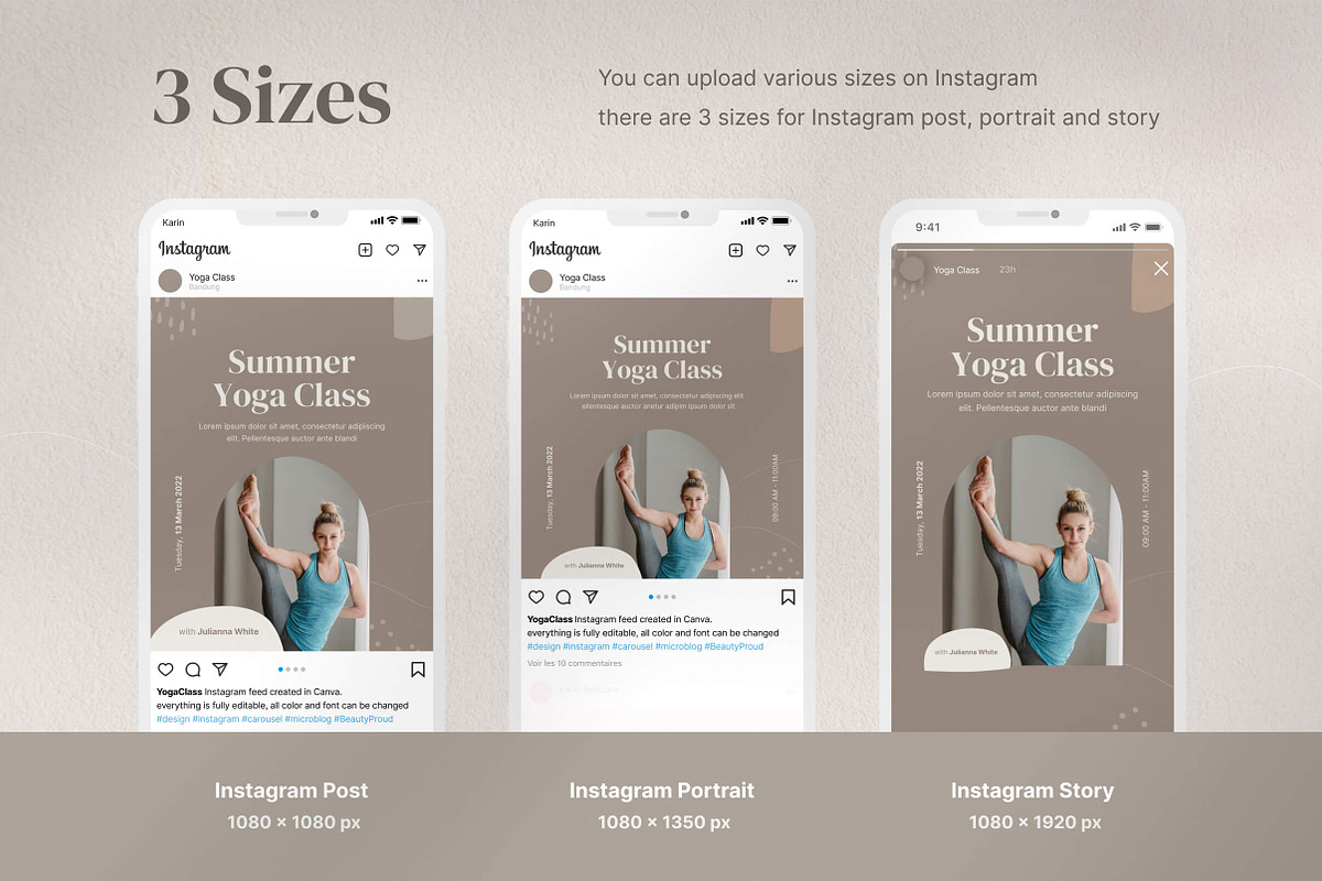 Yoga Instagram Template, a Social Media Template by Vulpixels.studio (Photo 3 of 11)