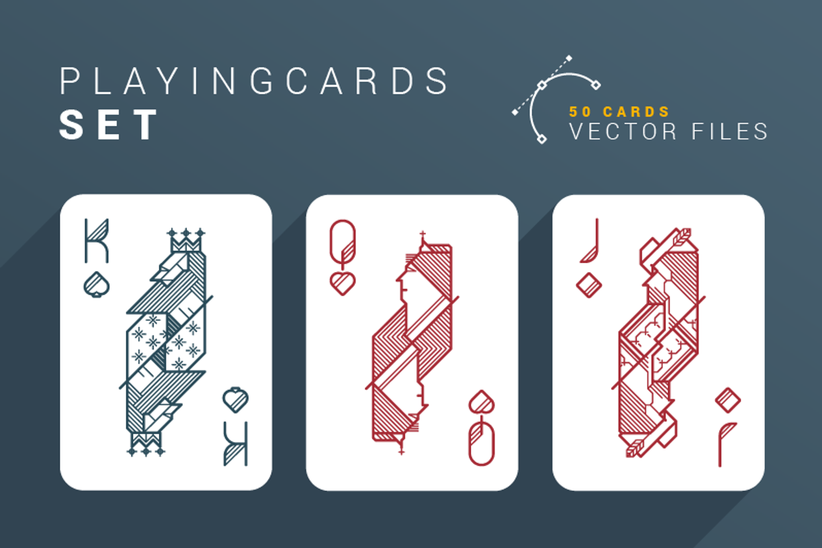Playing Cards Set *50, a Graphic by Offshore Shop (Photo 1 of 10)