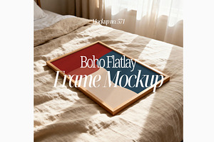 Boho Flatlay Frame Mockup ISO DIN A, a Mockup by First Impression Mockups