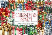 Christmas present clipart bundle, an Illustration by SinaCreation (Thumbnail 1 of 7)