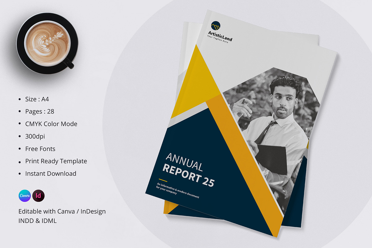 Annual Report | Canva, InDesign preview 3