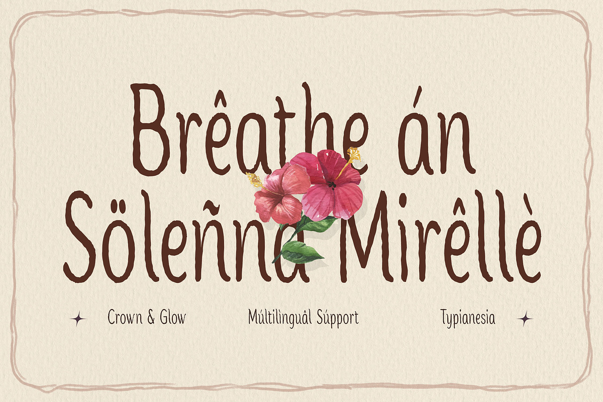 Crown & Glow - Rough Handdrawn Sans, a Sans Serif Font by Typia Nesia (Photo 3 of 15)