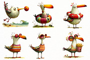 Whimsical Summer seagull Clipart, an Illustration by Designworld (Thumbnail 4 of 8)