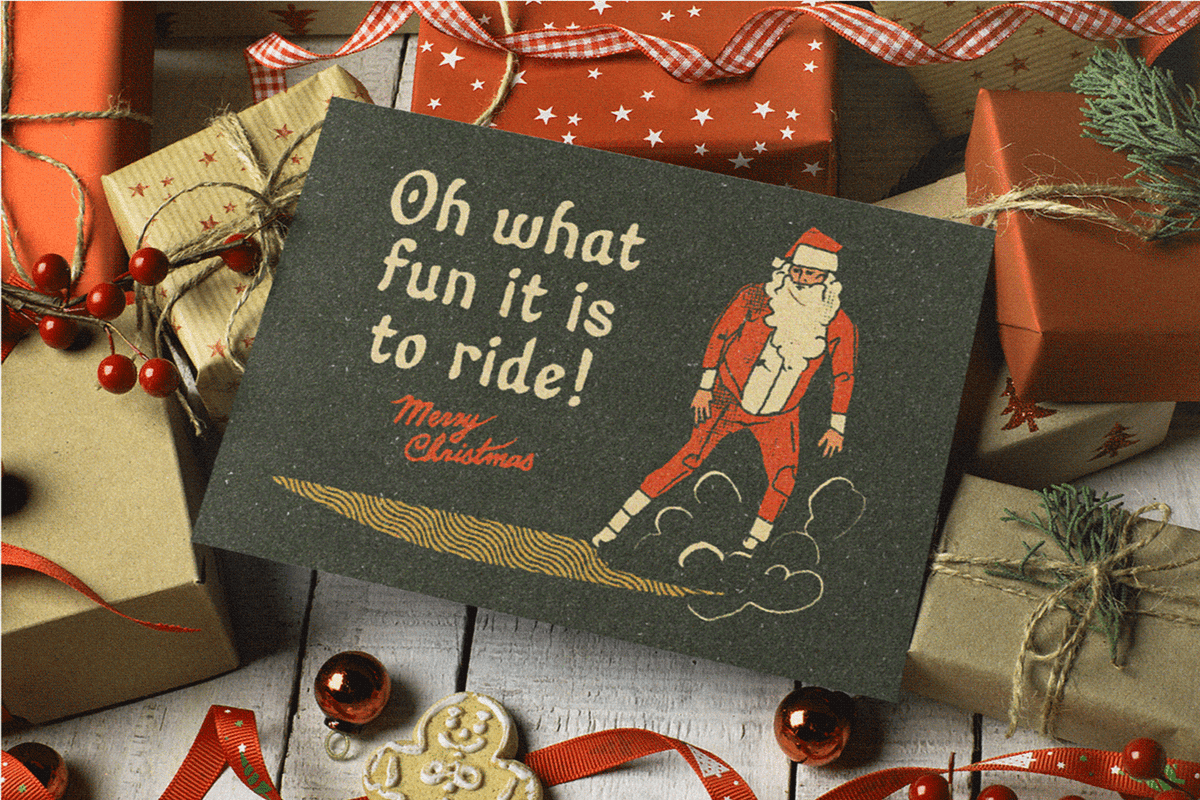 Vintage Christmas Collection: 3-in-1, a Blackletter Font by Bruised Goods (Photo 5 of 18)