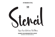 Stencil | Script Font, a Script Font by Scratchones (Thumbnail 1 of 8)