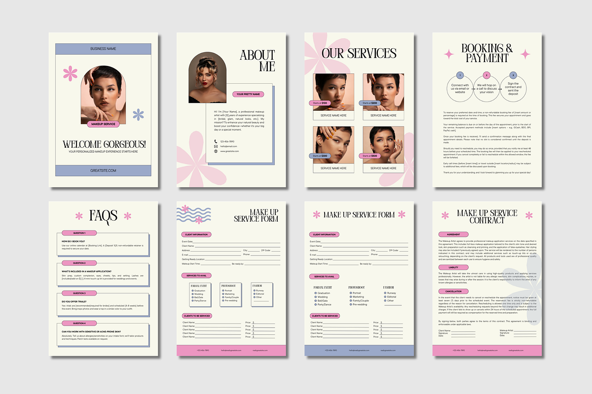 Esthetician Onboarding Forms, a Stationery Template by Anna Design Studio (Photo 9 of 9)