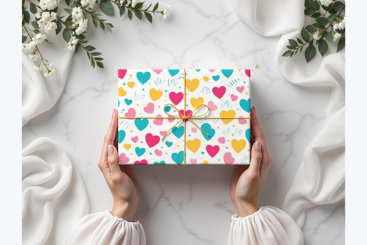 gift wrapping branding mockup, a Packaging Mockup by Rami's Mockups (Photo 2 of 4)