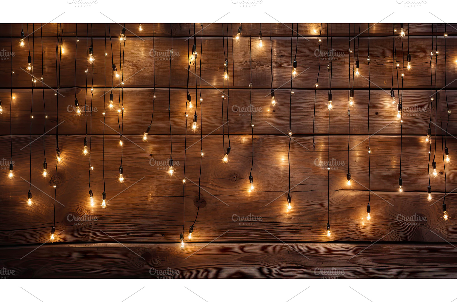 glow strings of lights frame ai, a Holiday Photo by pikepicture