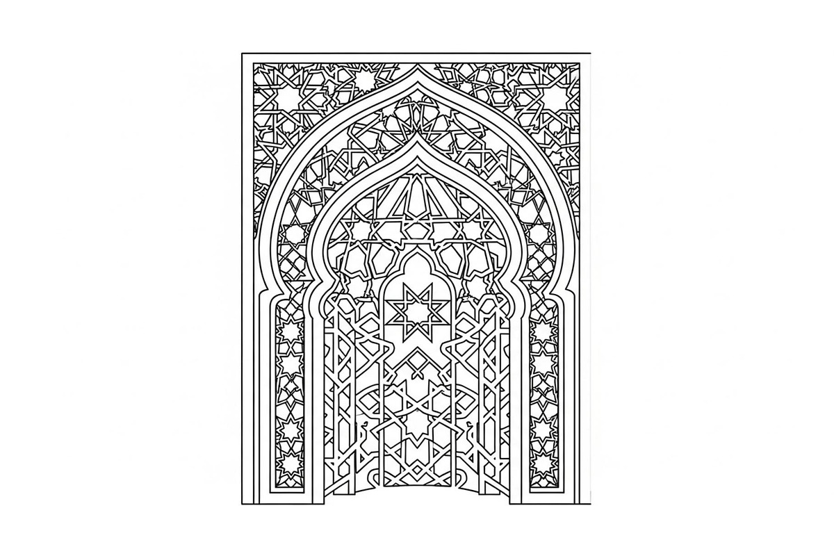 Islamic Arch Window Mandala Bundle, an Illustration by Artivon (Photo 7 of 45)