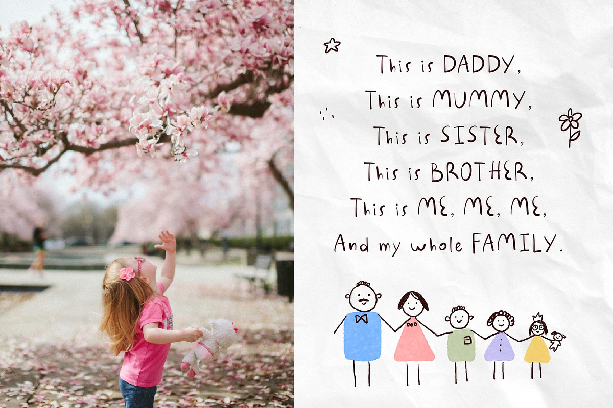 FunnySnail handwritten kids font, a Handwritten Font by JuliyArt (Photo 6 of 12)
