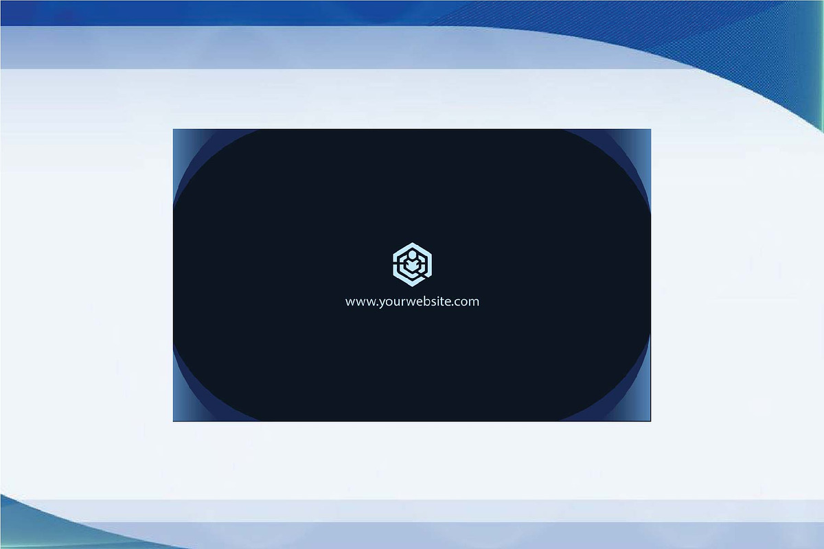 Business Card minimalist Dark blue, a Business Card Template by dulchaer29 (Photo 3 of 3)