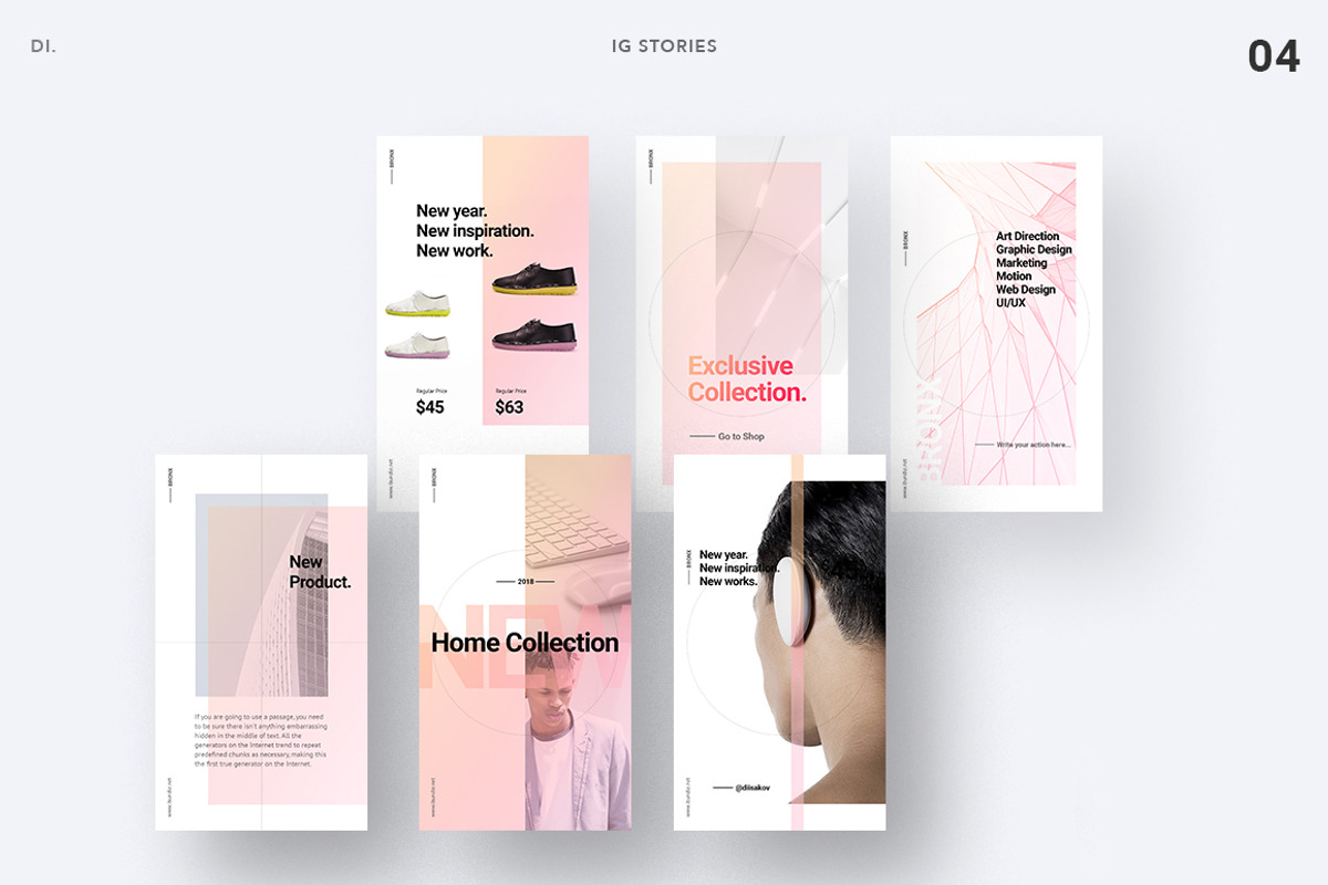 BRONX Light Instagram Stories Pack, a Social Media Template by Presentations Studio (Photo 9 of 11)
