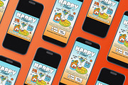 Modern Happy Hour Flyer Set, a Flyer Template by Aiyari Graphic (Thumbnail 2 of 3)