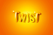 Twist Psd 3D Letters, an Object Graphic by GK Creative (Thumbnail 1 of 10)