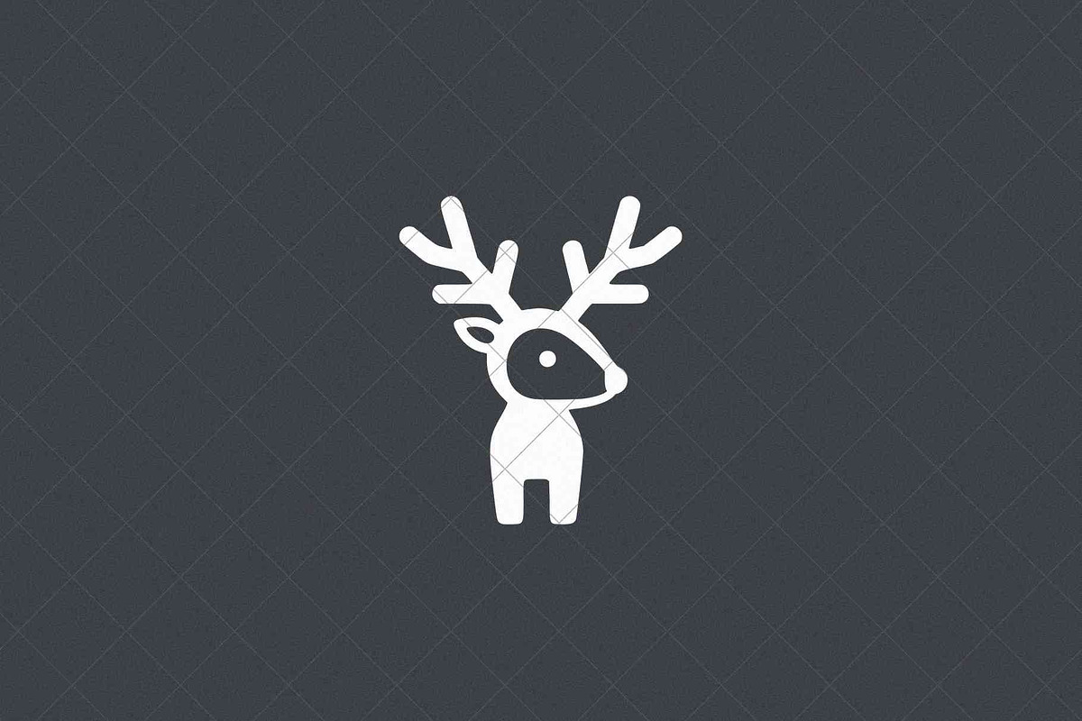 Minimalist Deer Icon Stag, an Animal Illustration by Vectorium Studio (Photo 3 of 4)