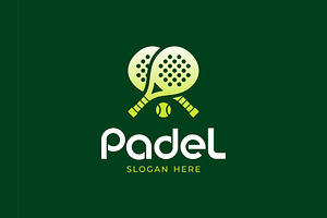 Padel Sports Game Logo