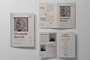 Simple Funeral Program Template, a Stationery Template by MightyDesign (Thumbnail 1 of 6)